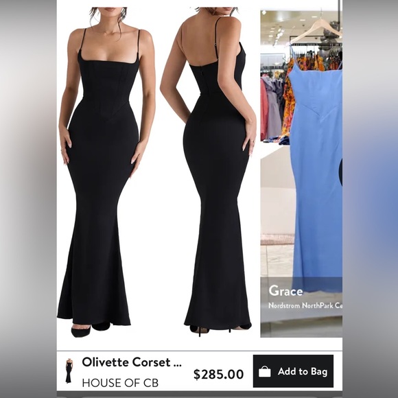 House of CB Dresses & Skirts - Black House of CB corset dress in size L+.